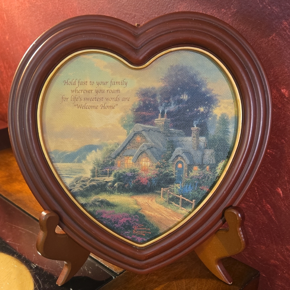 BRADFORD EXCHANGE - THOMAS KINKADE HOME IS WHERE THE HEART IS - "WELCOME HOME"